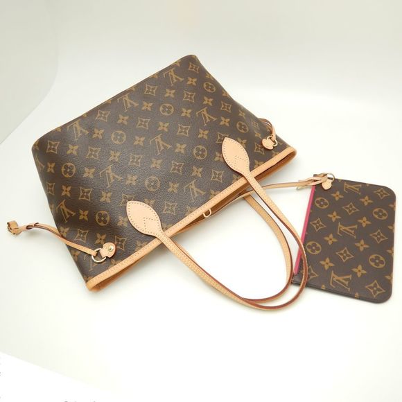 Louis Vuitton Monogram Neverfull PM Brown Tote Bag - Picture 3 of 7